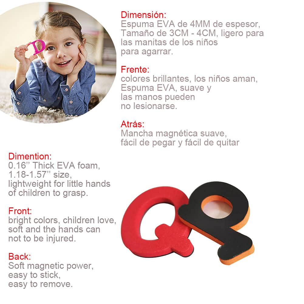 9 Sets de Letras Magnéticas en Español para Niños - Letras - Imagen 7