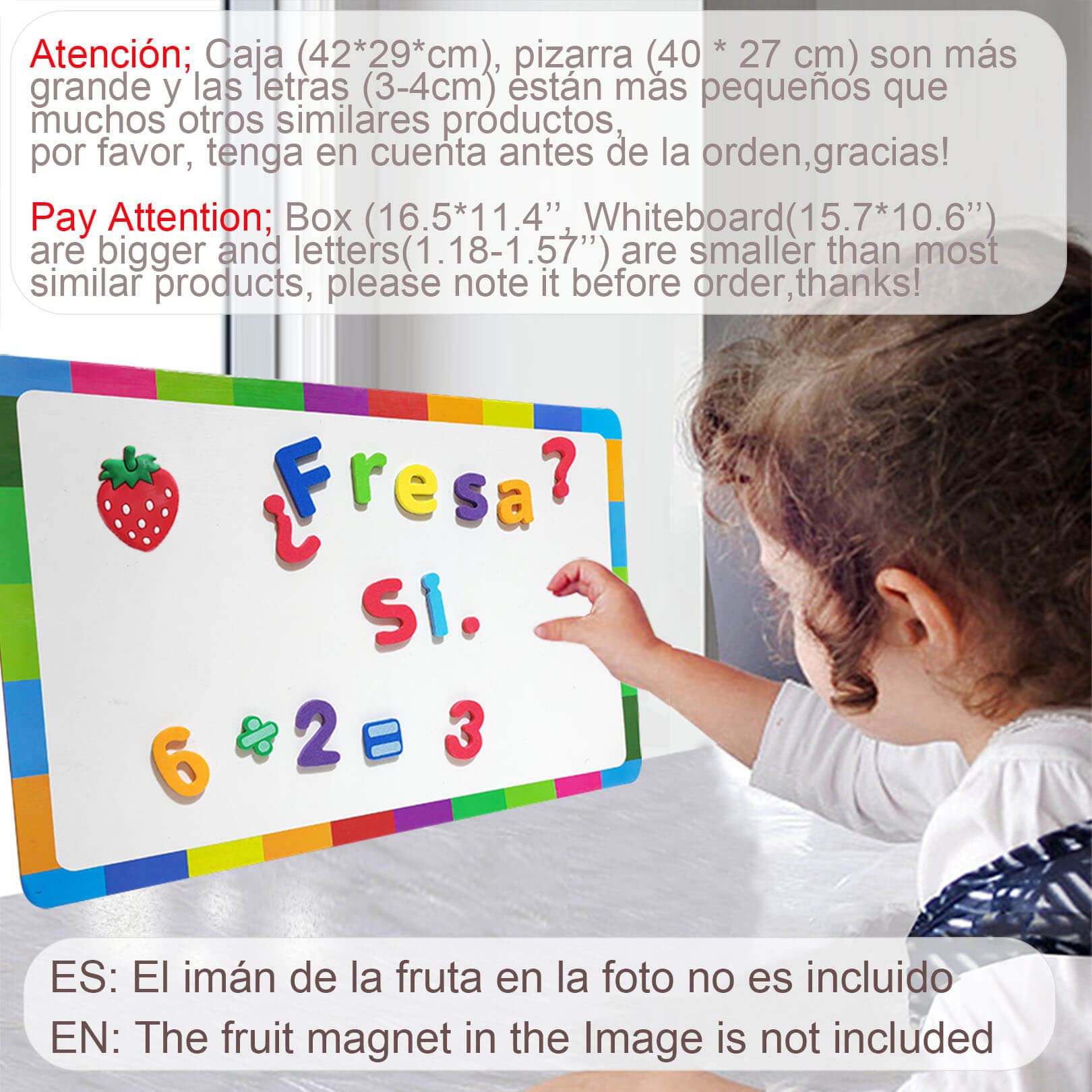 9 Sets de Letras Magnéticas en Español para Niños - Letras - Imagen 5