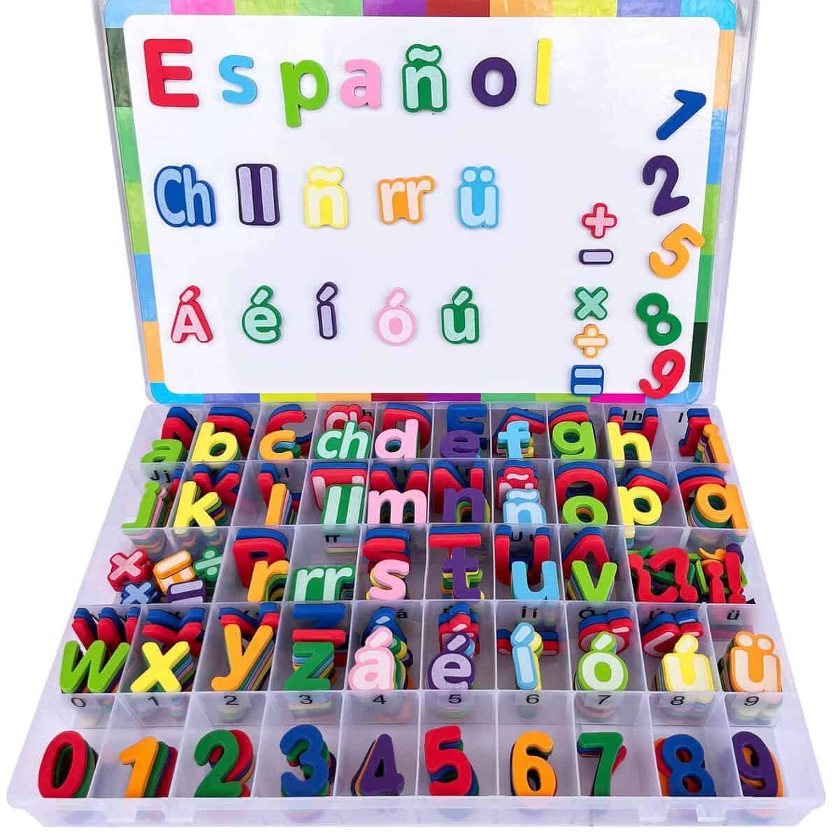 9 Sets de Letras Magnéticas en Español para Niños - Letras