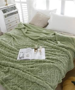 Manta Sherpa PU MEI para Sofá de 90"x80" - Suave y