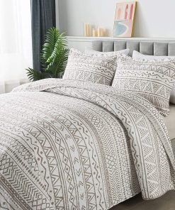 Juego de edredón de 3 piezas Travan Patrón a Rayas