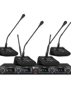 Sistema de Micrófono Profesional de Cuello de Ganso de 4