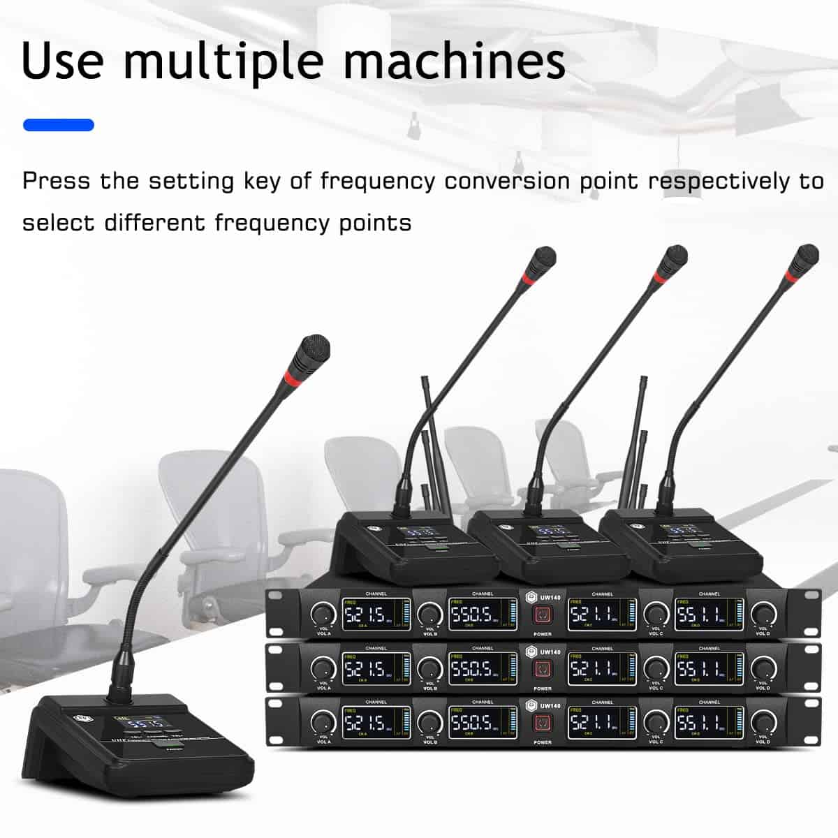 Sistema de Micrófono Profesional de Cuello de Ganso de 4 - Imagen 5