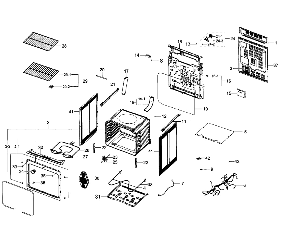 Rack de Horno Plano DG75-01001C DG67-00108A 16 7/16" x 24 - Imagen 7