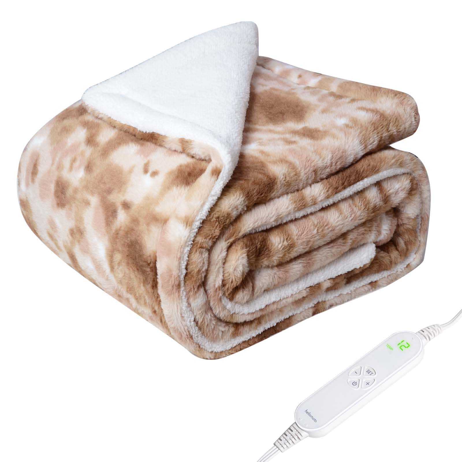 HELLOMOTO Manta Ponderada y Calefactada de 15 lb, 2 en 1