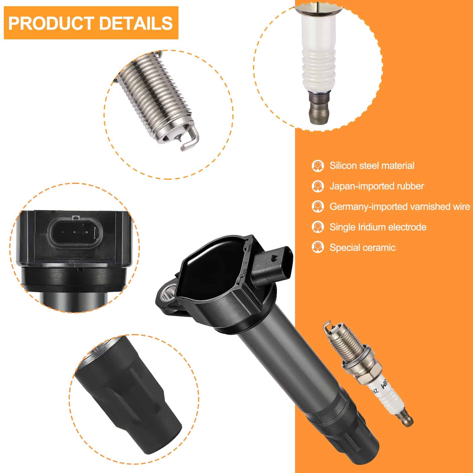 Bobina de encendido BDFHYK y bujías de iridio compatibles - Imagen 3