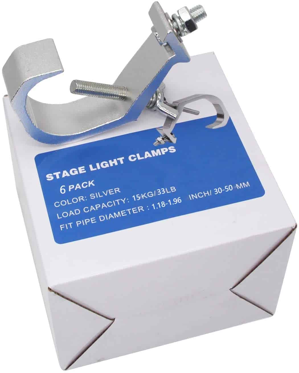 Paquete de 6 Abrazaderas de Luz de Escenario, Abrazadera de - Imagen 3