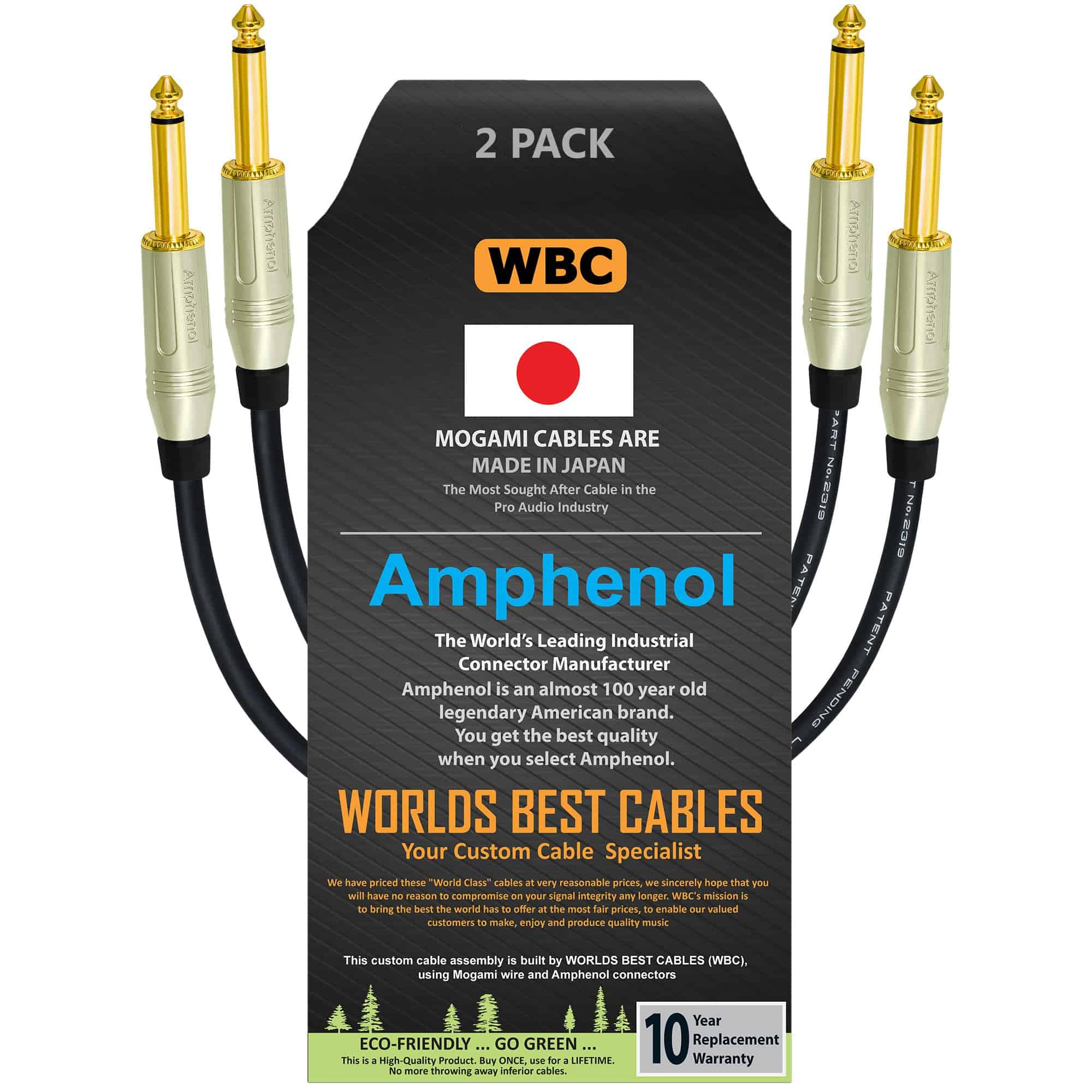 2 Unidades - 30 Pulgadas - Cable de Pedal, Efectos, Parche,