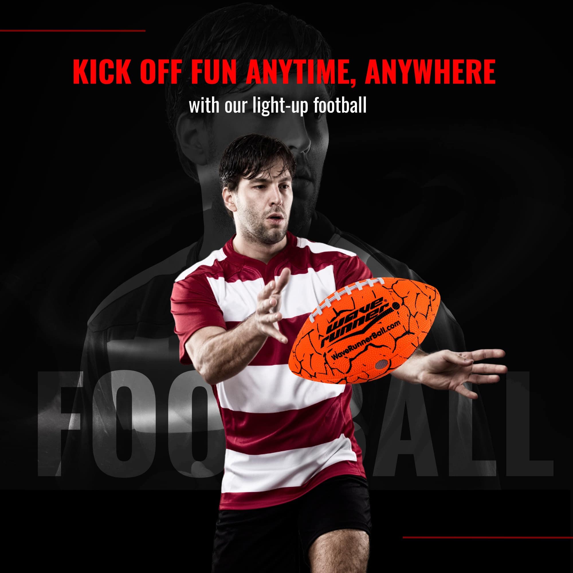 Balón de Fútbol LED Wave Runner - Juego de Fútbol Brillante - Imagen 3