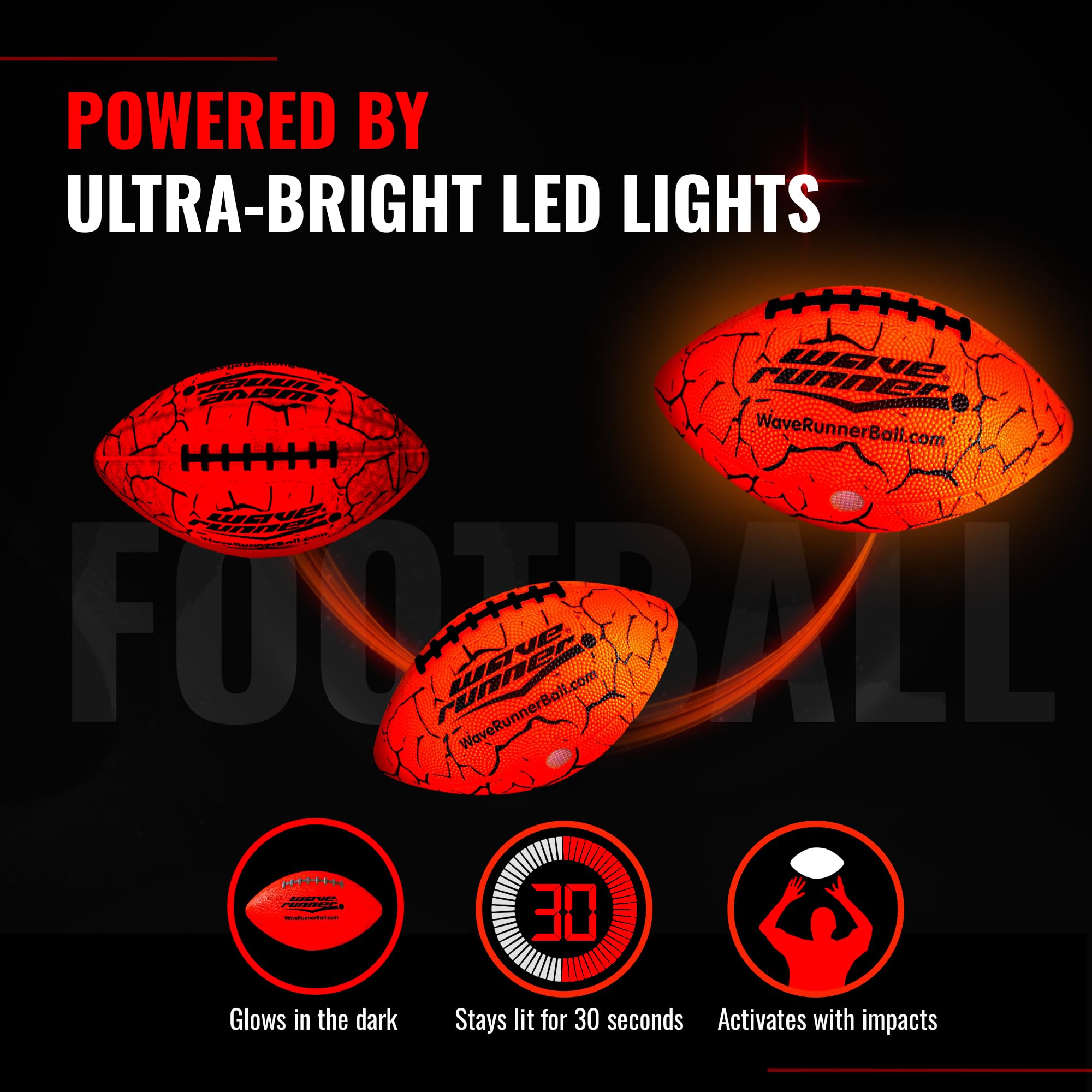Balón de Fútbol LED Wave Runner - Juego de Fútbol Brillante - Imagen 4