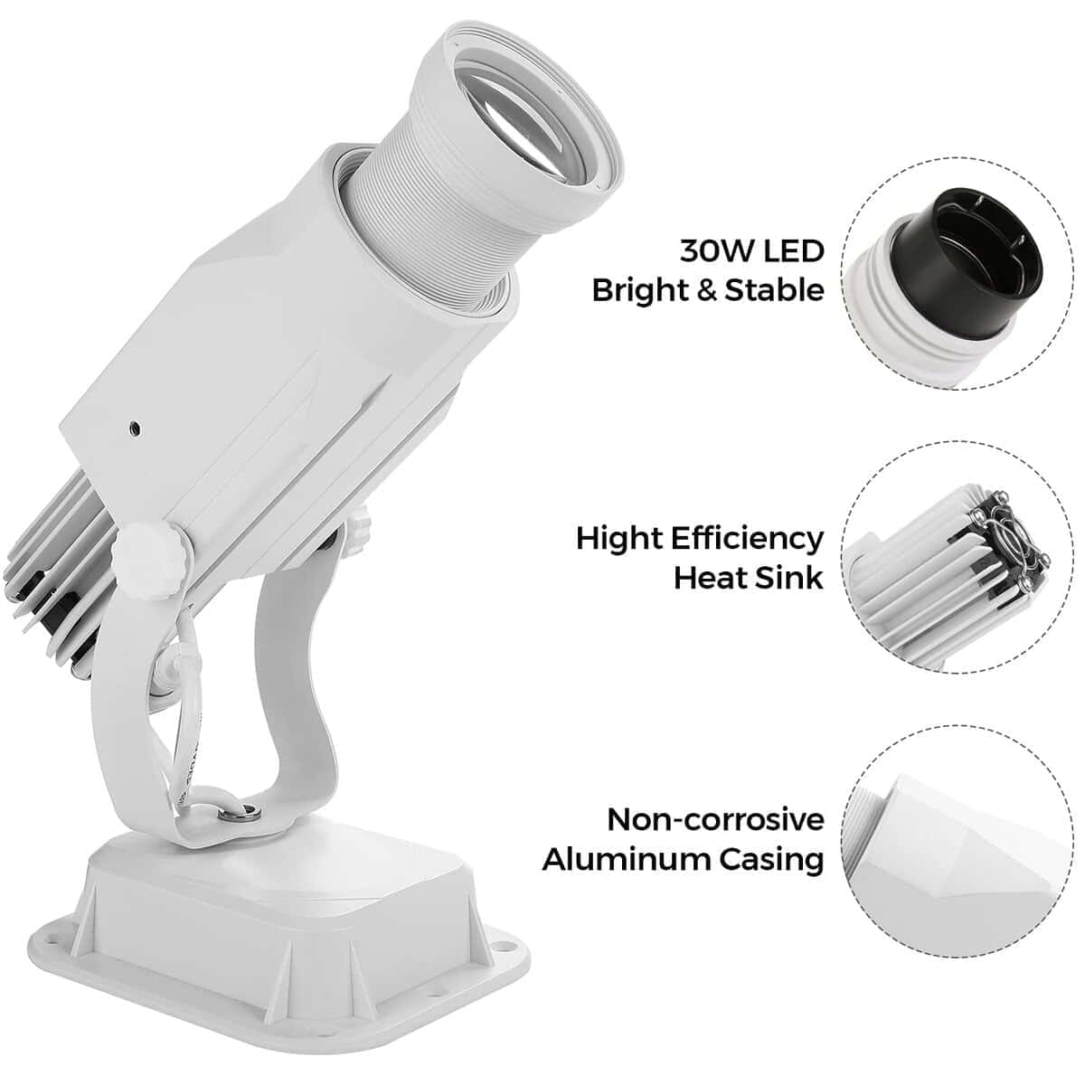 Proyector LED GOBO HILITING 30W - 2400 Lúmenes Proyector de - Imagen 4