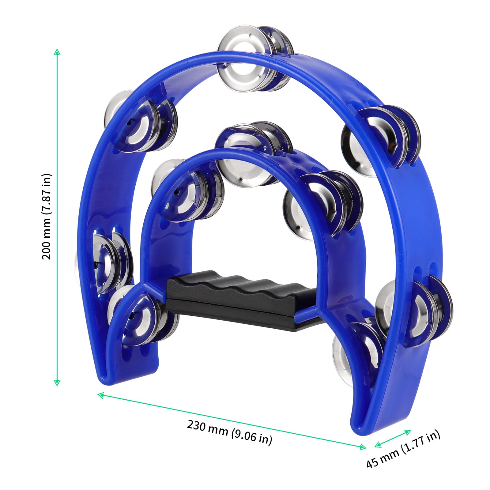 6 Pack de Pandereta de Doble Fila FUNSUEI, Pandereta de - Imagen 3