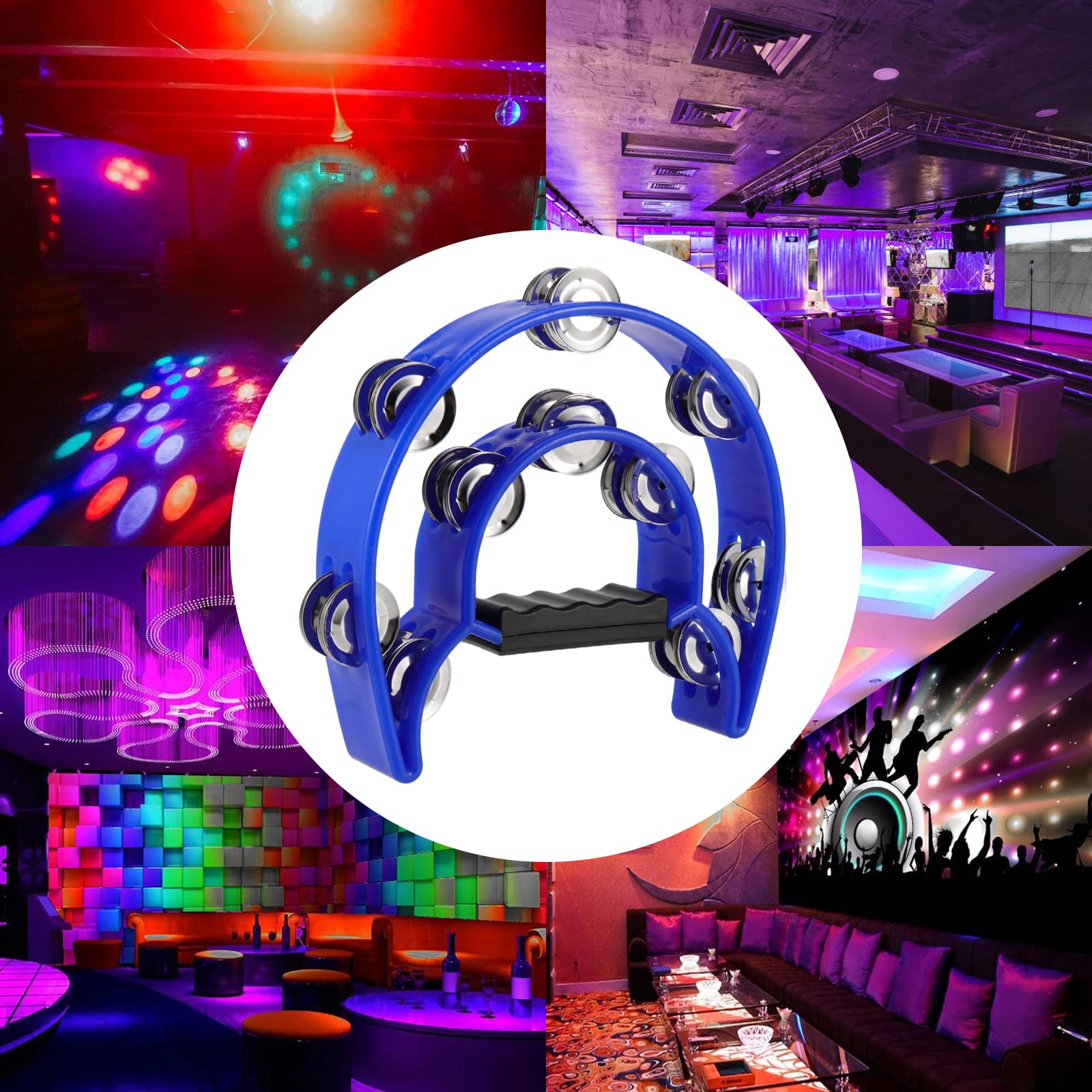 6 Pack de Pandereta de Doble Fila FUNSUEI, Pandereta de - Imagen 7