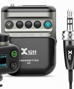 Sistema de micrófono inalámbrico de solapa Xvive U5 con