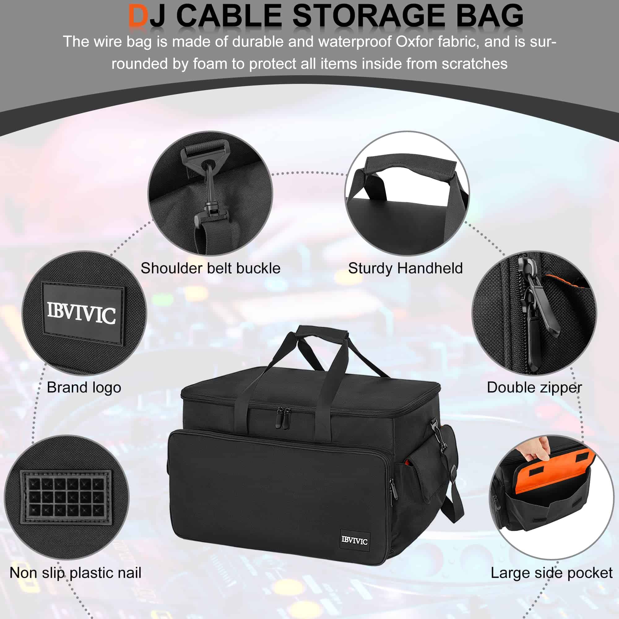 Bolsa de Archivos de Cable de 600D Oxford de Gran Capacidad - Imagen 4