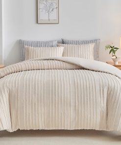 WARMDERN Juego de Funda Nórdica Boho en Color -Khaki