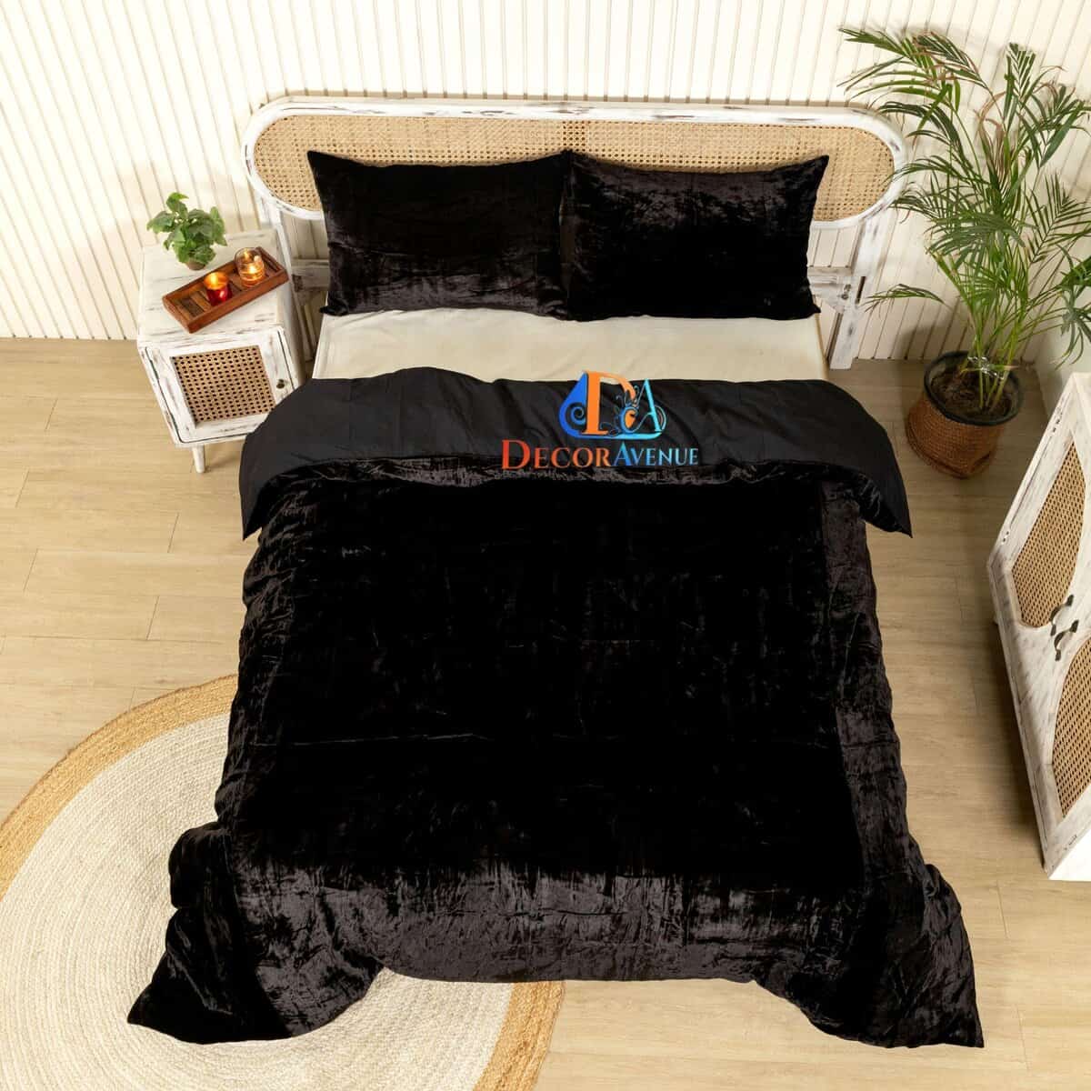 Funda de Edredón de Terciopelo Ultra-Luxe de DecorAvenue, - Imagen 5