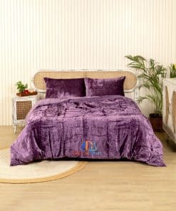 Funda de edredón de terciopelo sólido ultra lujoso