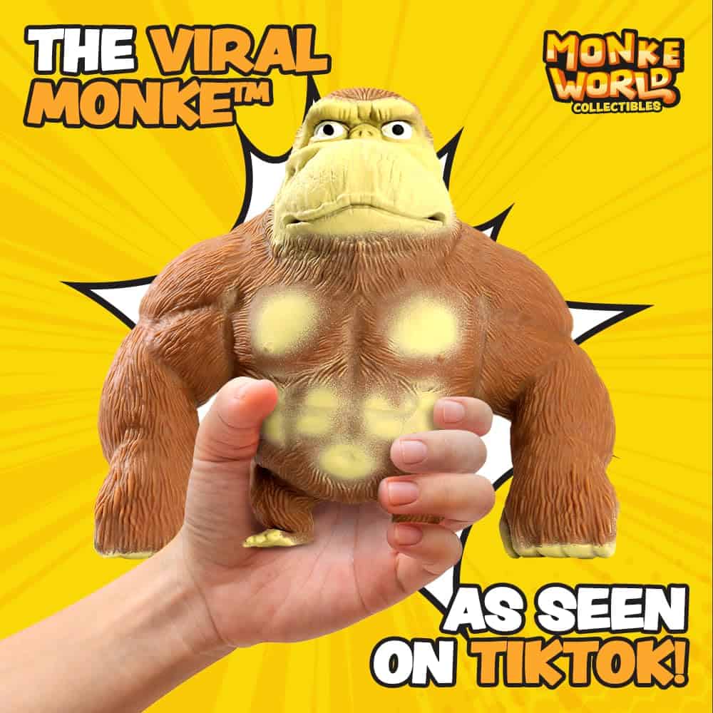 MonkeWorld Juguetes de Mono Elástico - Original Squishy - Imagen 3