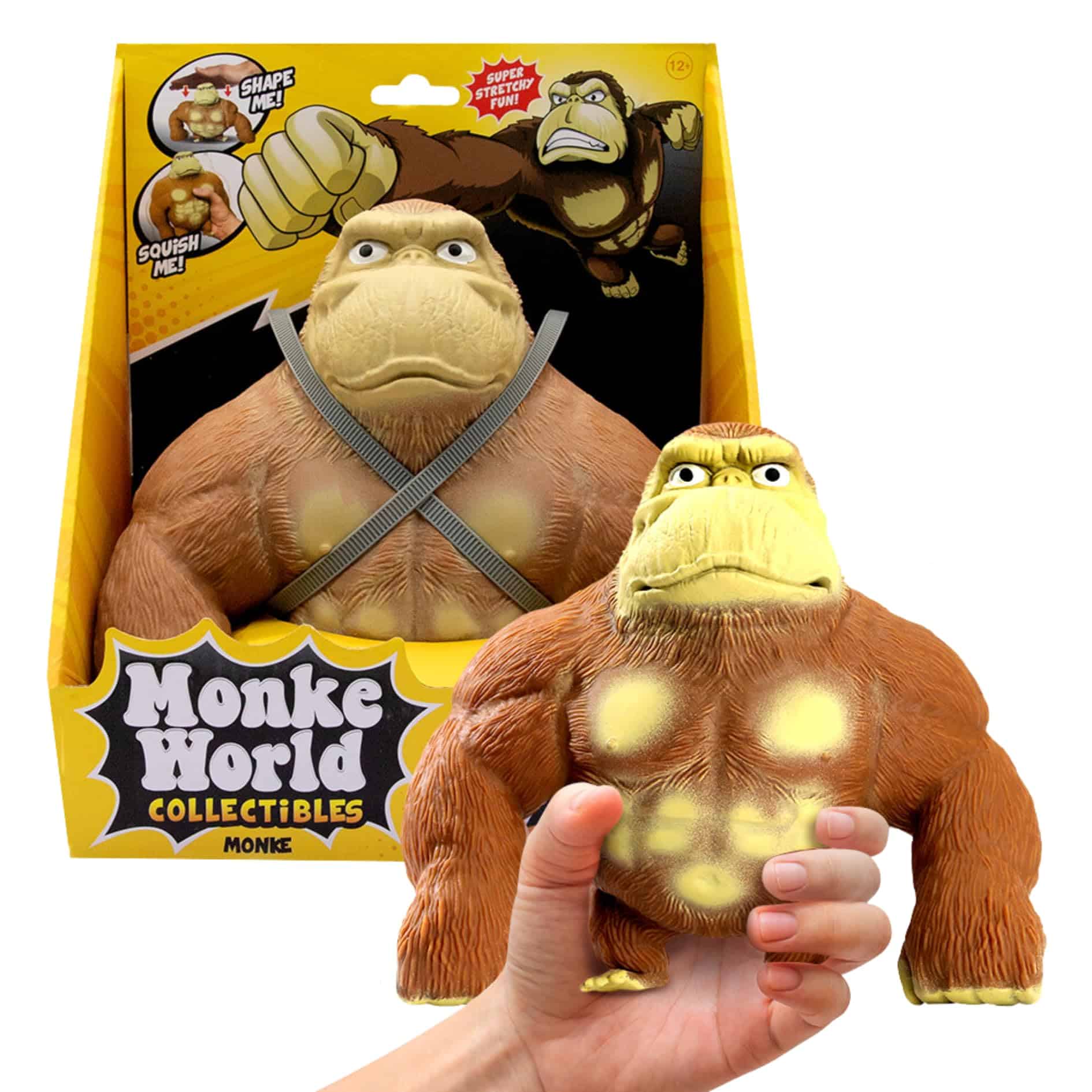MonkeWorld Juguetes de Mono Elástico - Original Squishy
