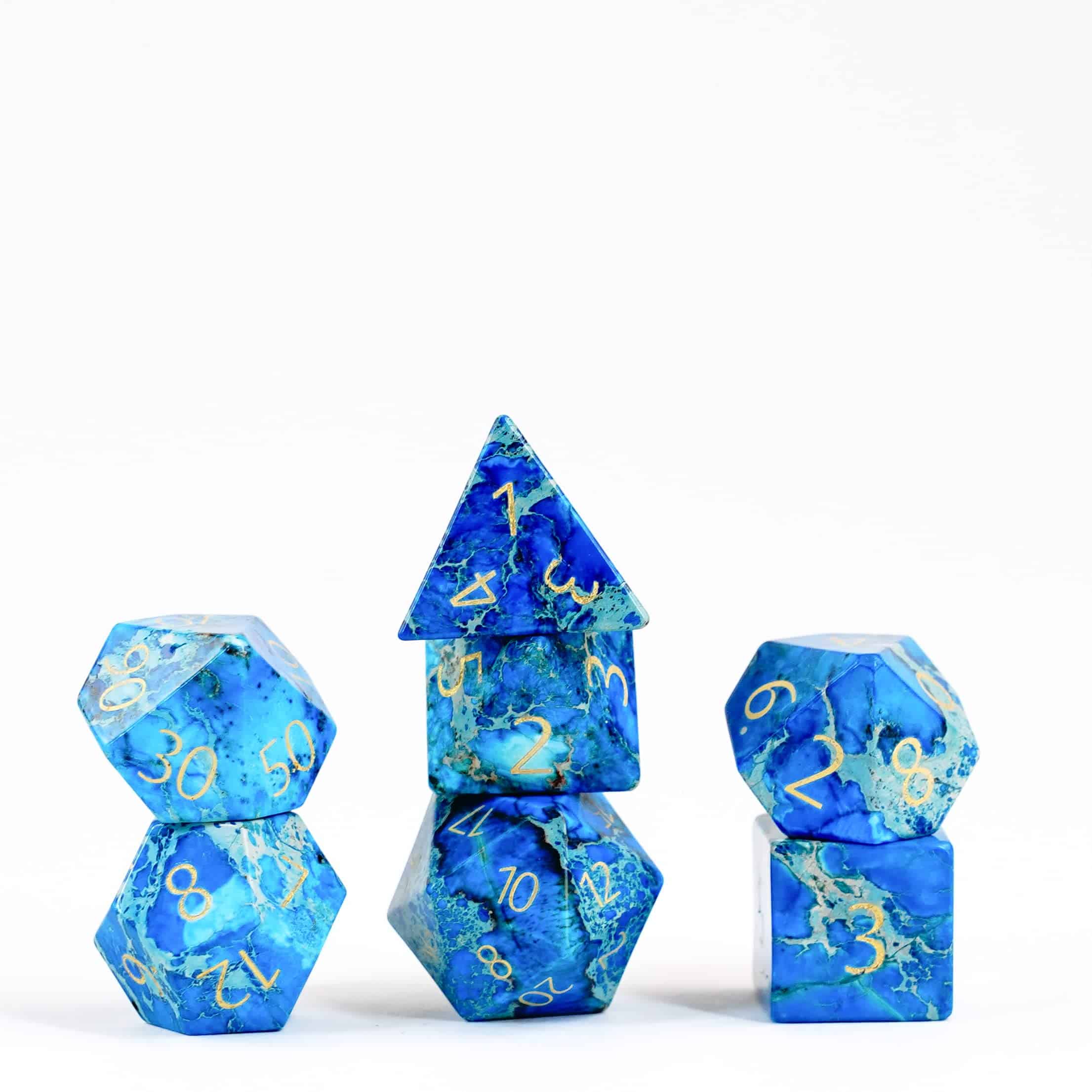 Juego de Dados DND Poly de 16 mm FanRoll de Metallic Dice