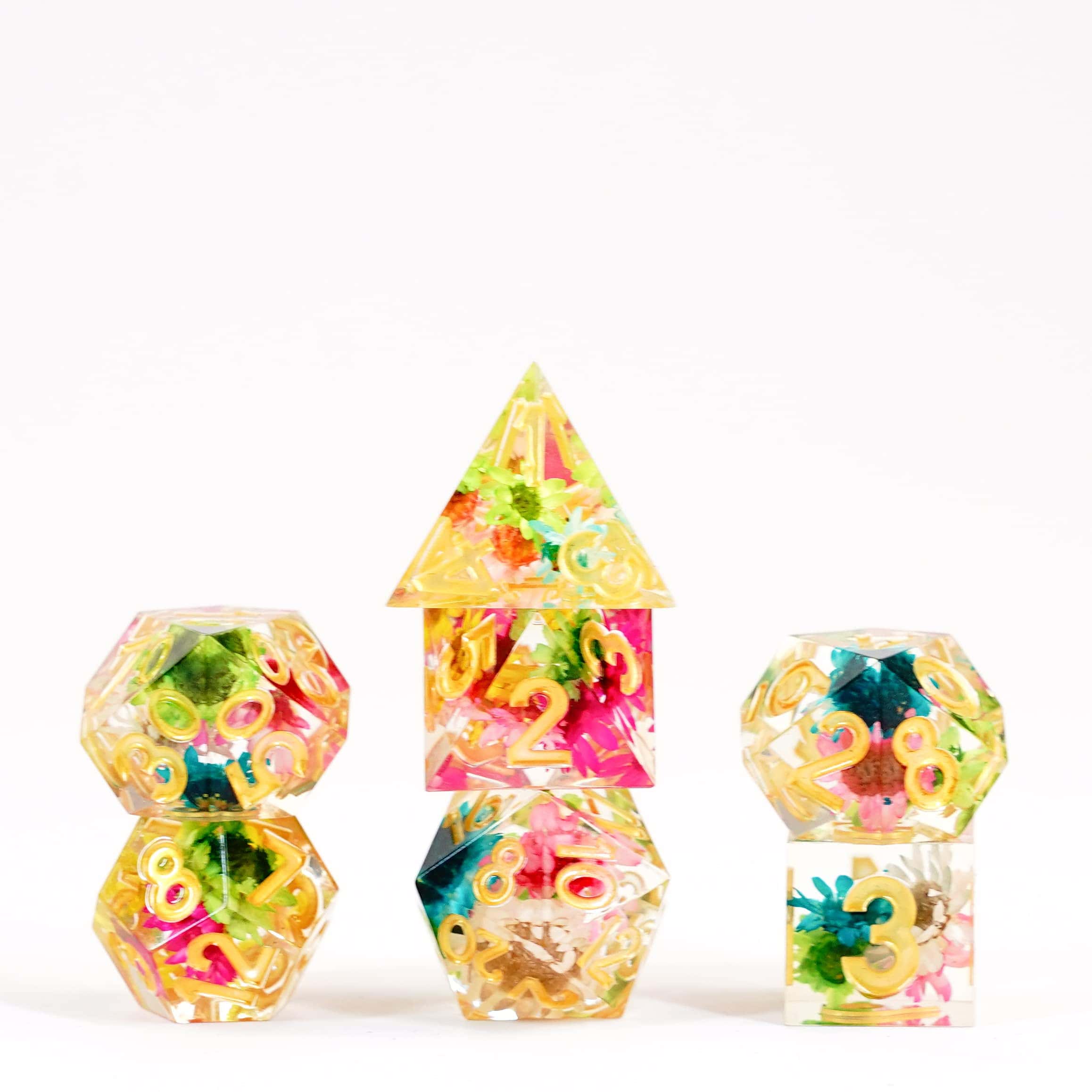 Juego de dados FanRoll by Metallic Dice Games con bordes