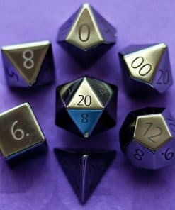 Set de Dados FanRoll de Metallic Dice Games 16mm de Piedra: