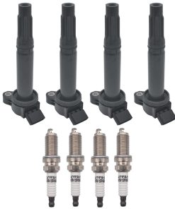 Paquete de bobinas de encendido OYEAUTO con bujías de