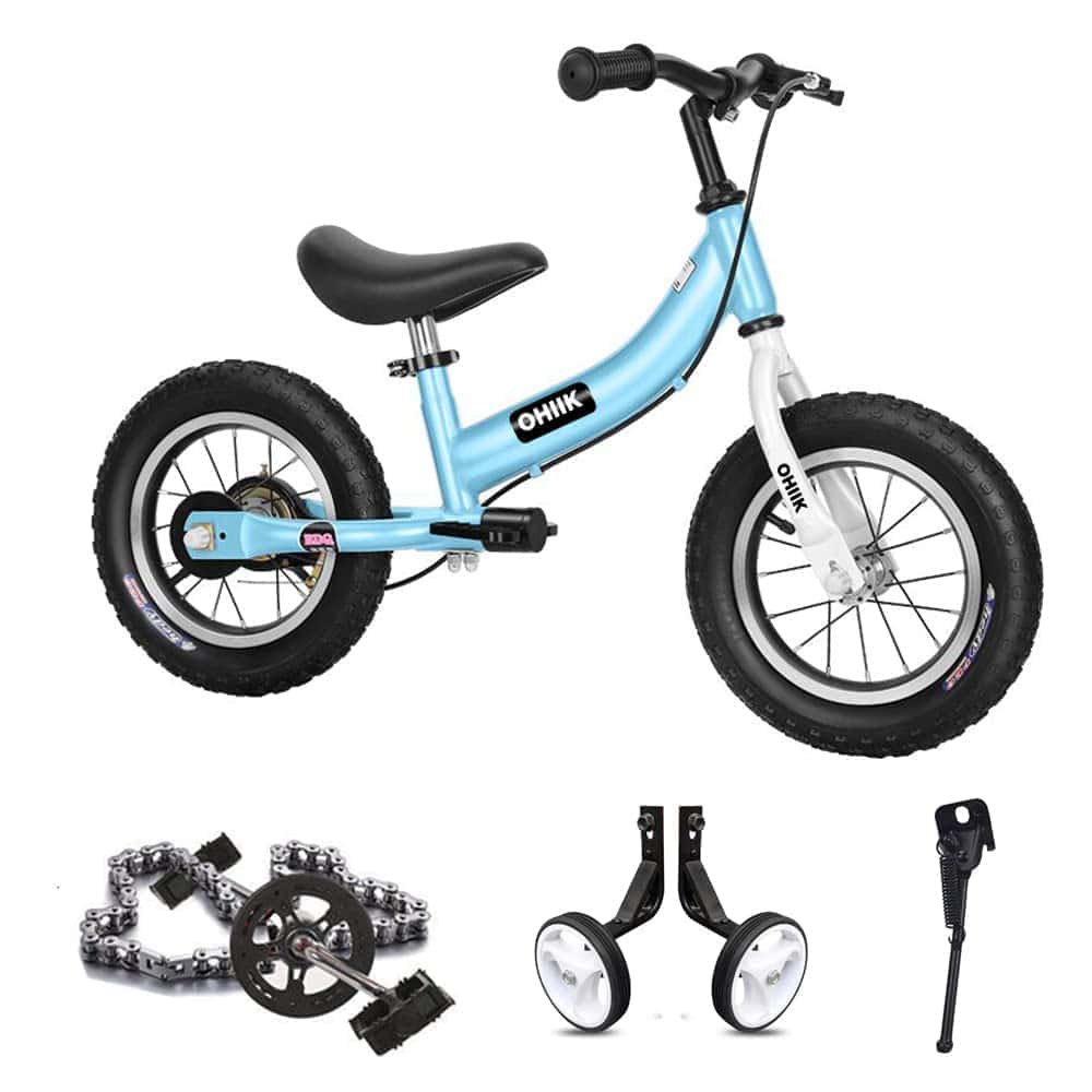 Bicicleta de Equilibrio 2 en 1 para Niños de -Azul