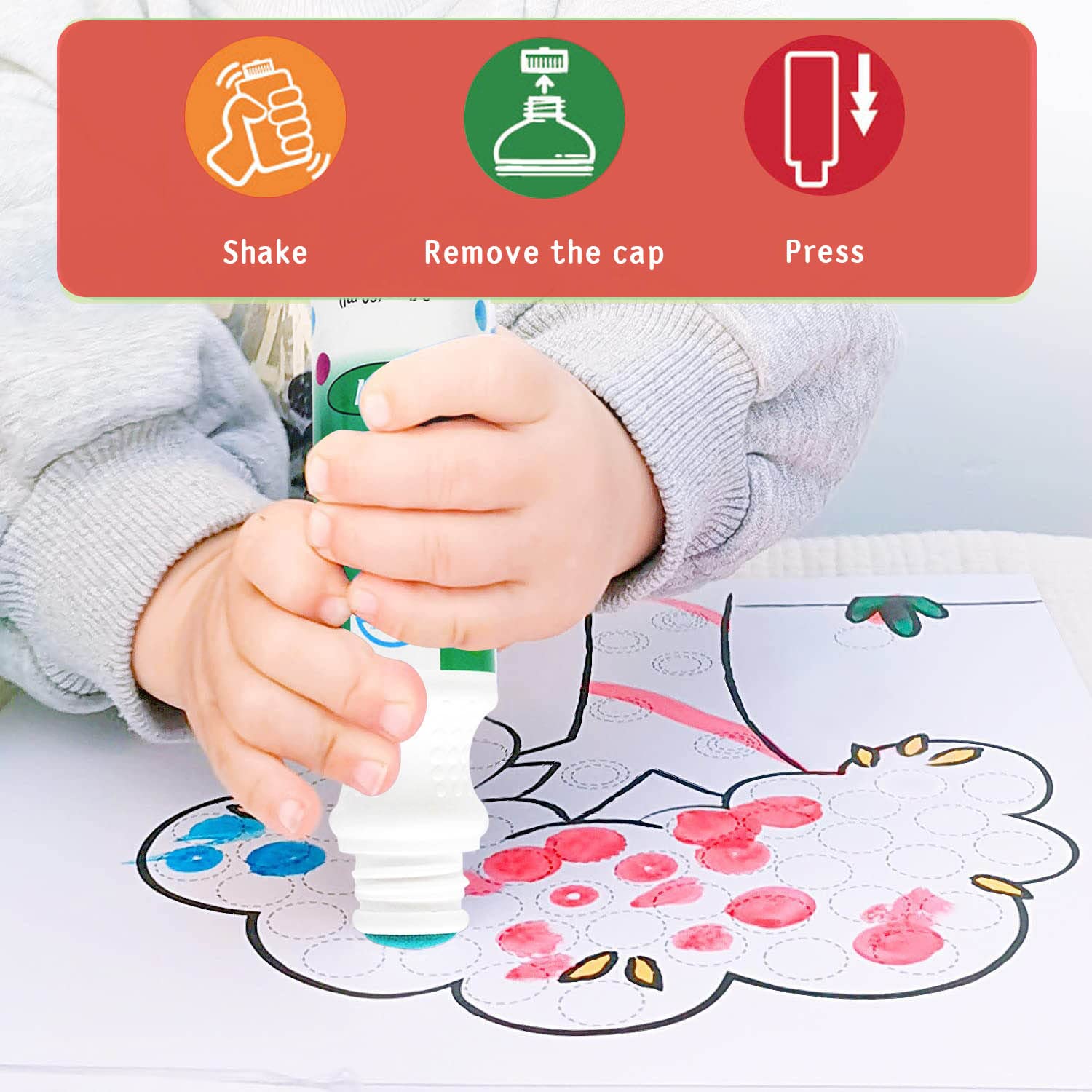 Dot markers, Dot Markers para niños pequeños, Dot Art, Dot - Imagen 4