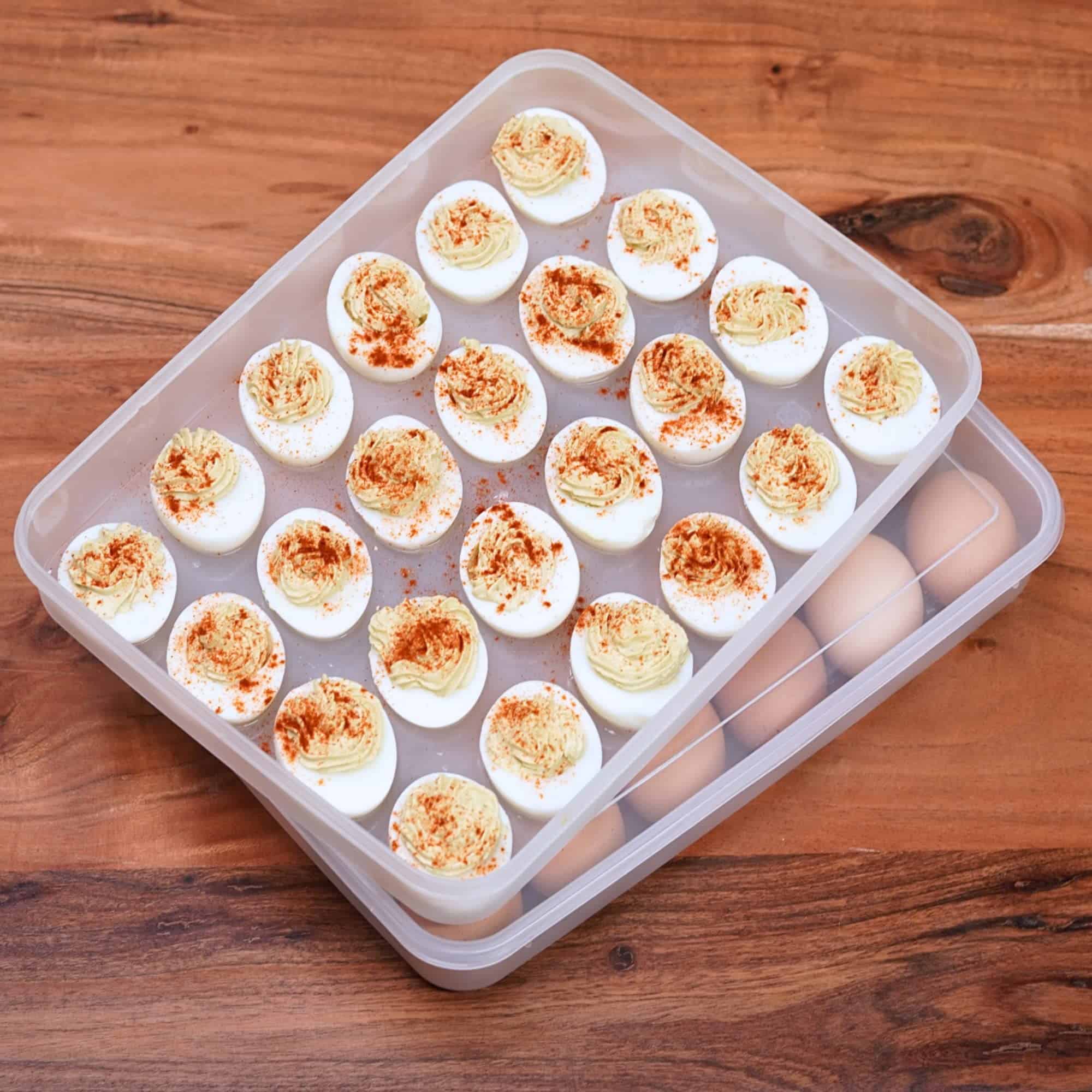 Contenedores de Huevos Rellenos echomerx con Tapa (Juego de