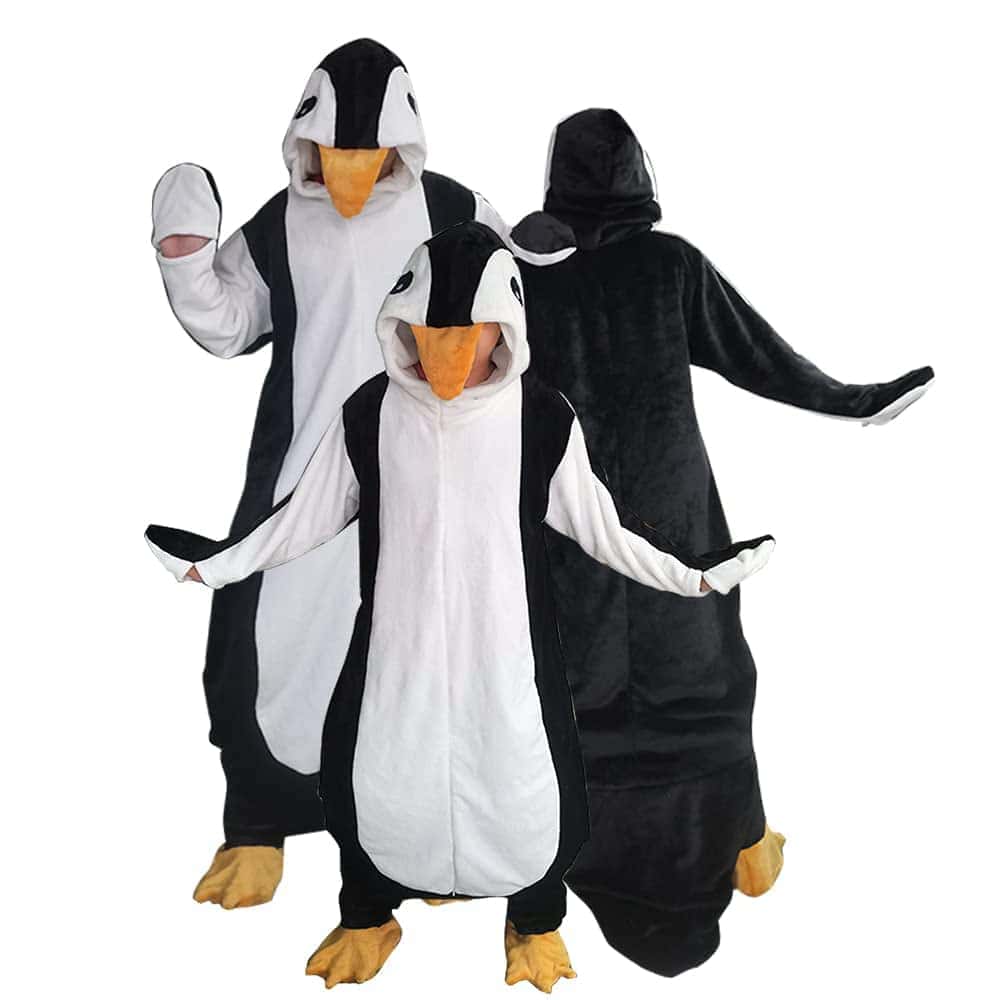 Manta con capucha de pingüino para adultos - -Pingüino Cospl