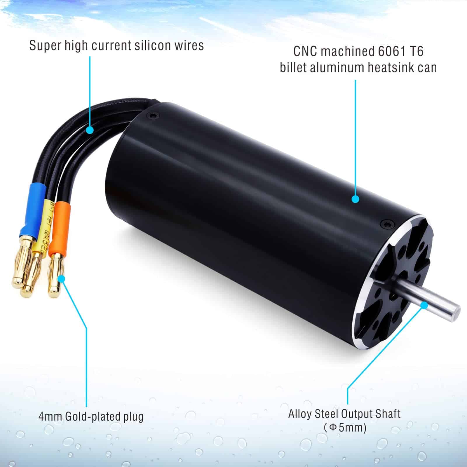 Motor Brushless Surpass Hobby 4092 1100KV Eje 5mm con - Imagen 6