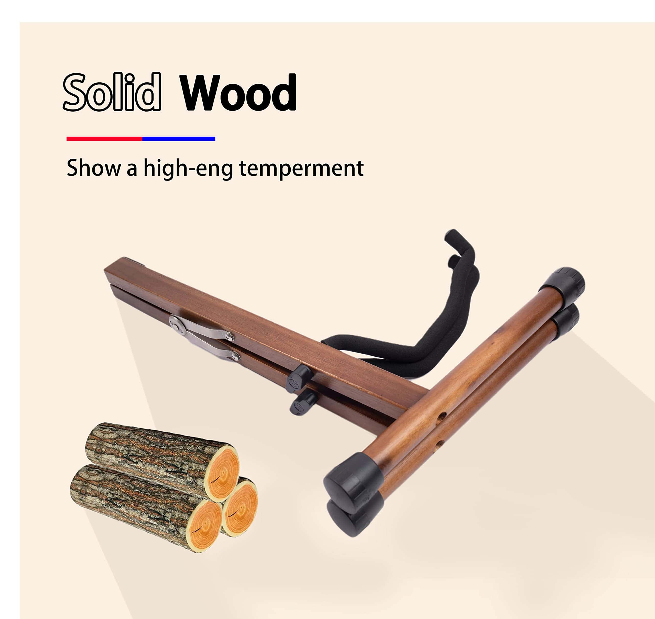 Soporte de guitarra acústica de madera JORGTYRA, soporte de - Imagen 3