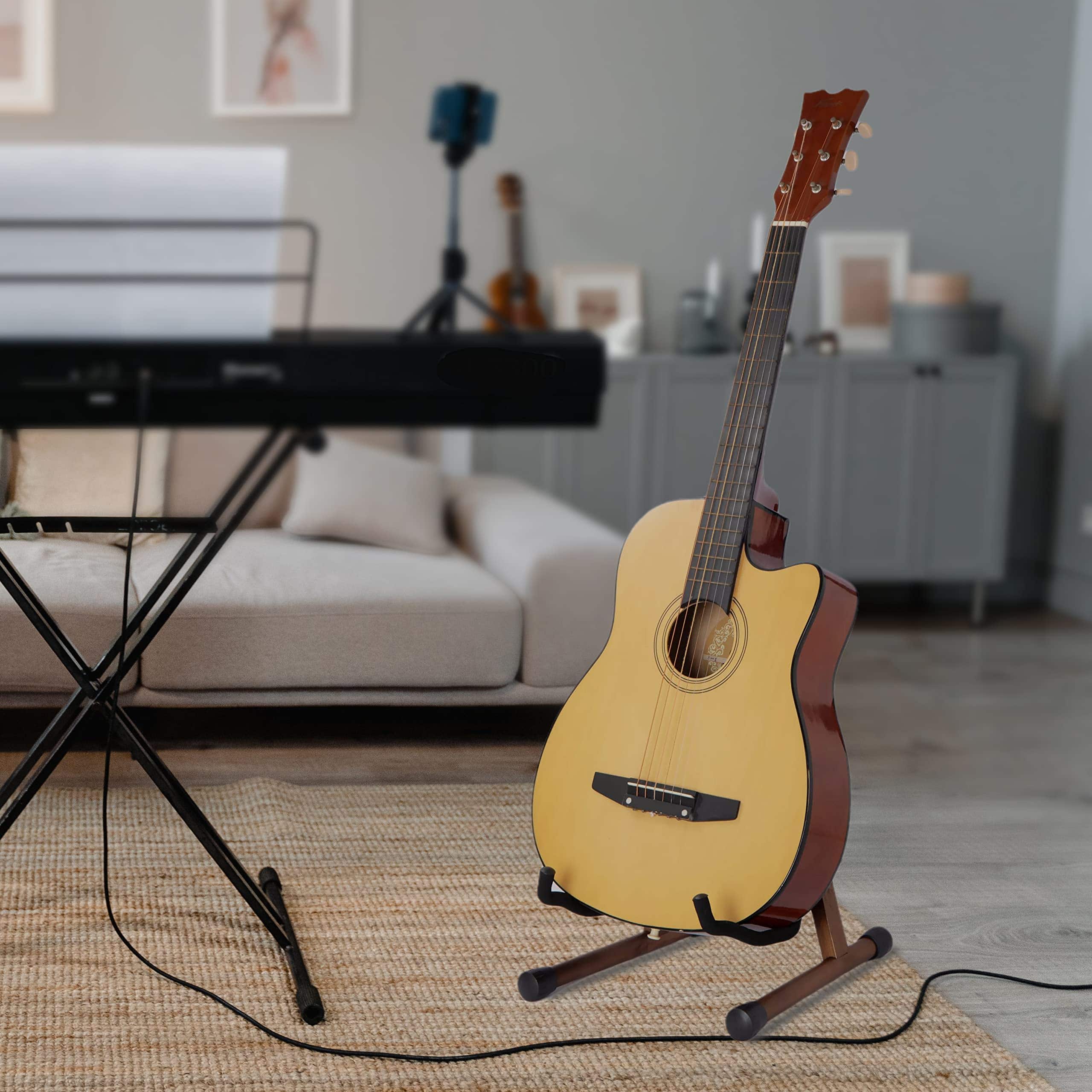 Soporte de guitarra acústica de madera JORGTYRA, soporte de - Imagen 8
