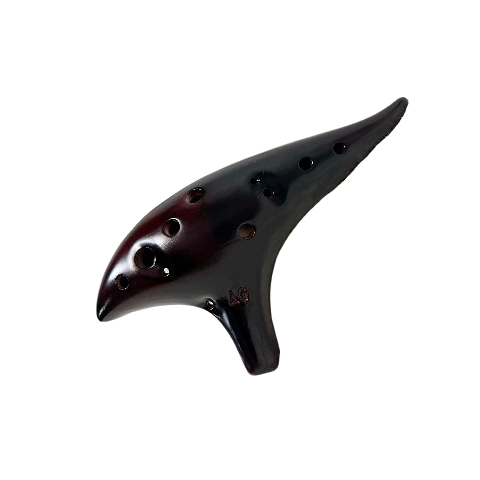 RUOSWTE Ocarina, 12 Agujeros Alto C, Instrumento - (Marrón)