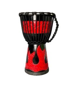 RUOSWTE Djembe Drum Hand Carved Goat Drum, Tambor estilo