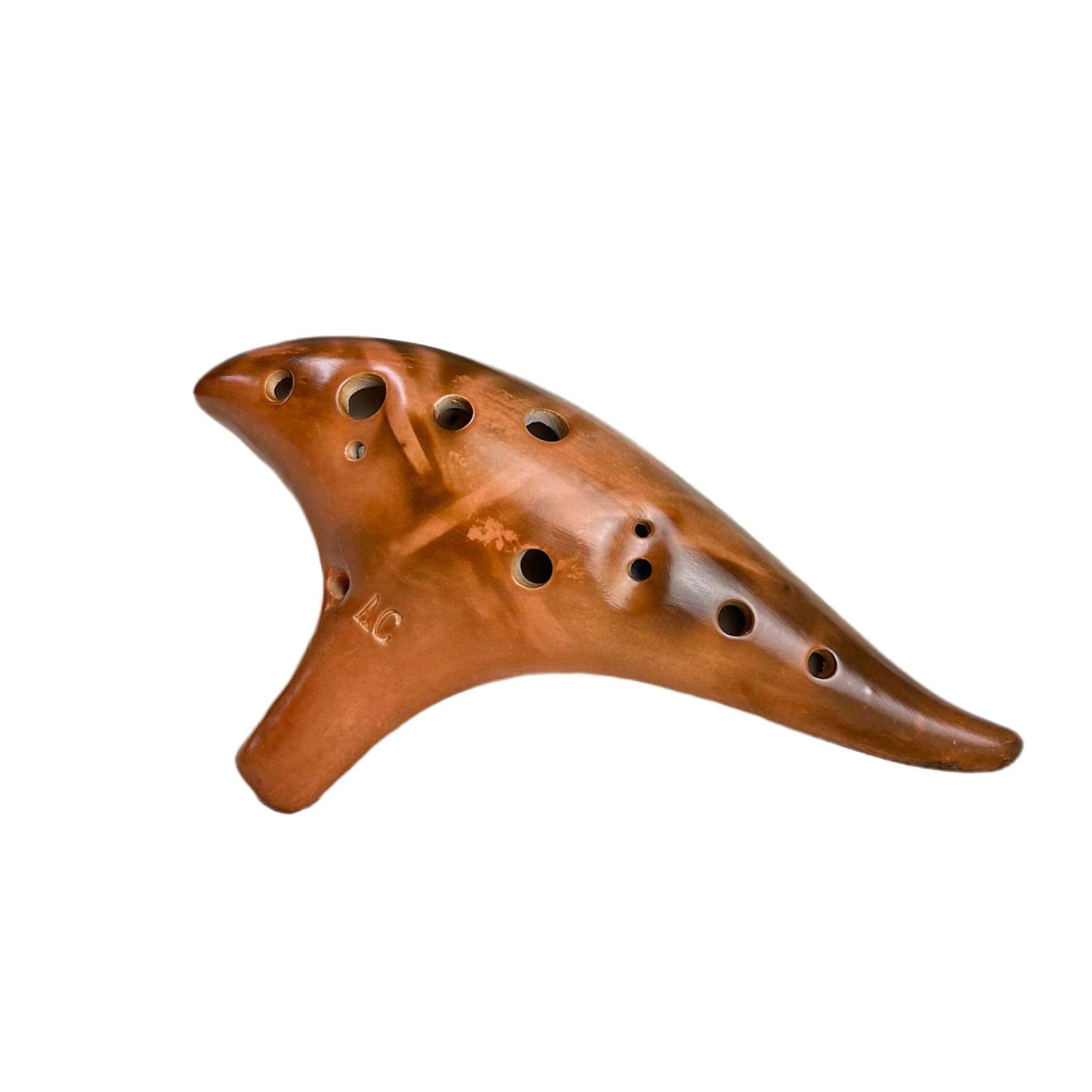 RUOSWTE Ocarina, 12 Agujeros Alto C, Instrumento -Naranja - Imagen 3