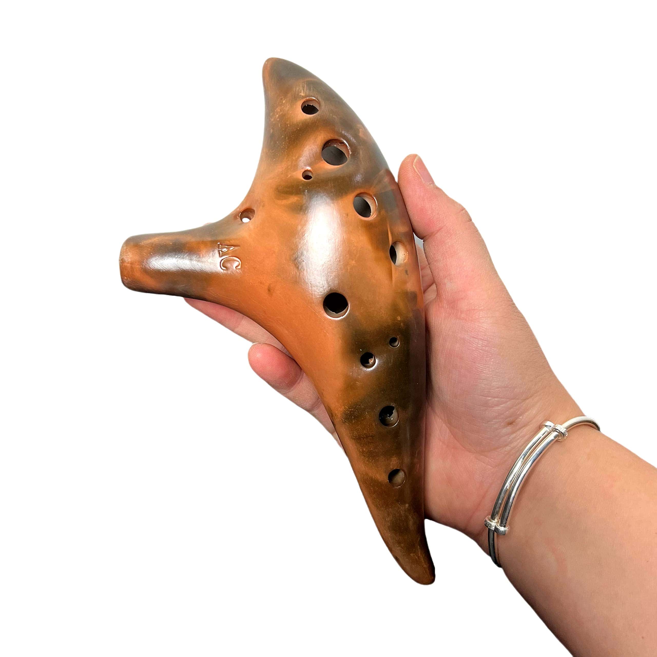 RUOSWTE Ocarina, 12 Agujeros Alto C, Instrumento -Naranja