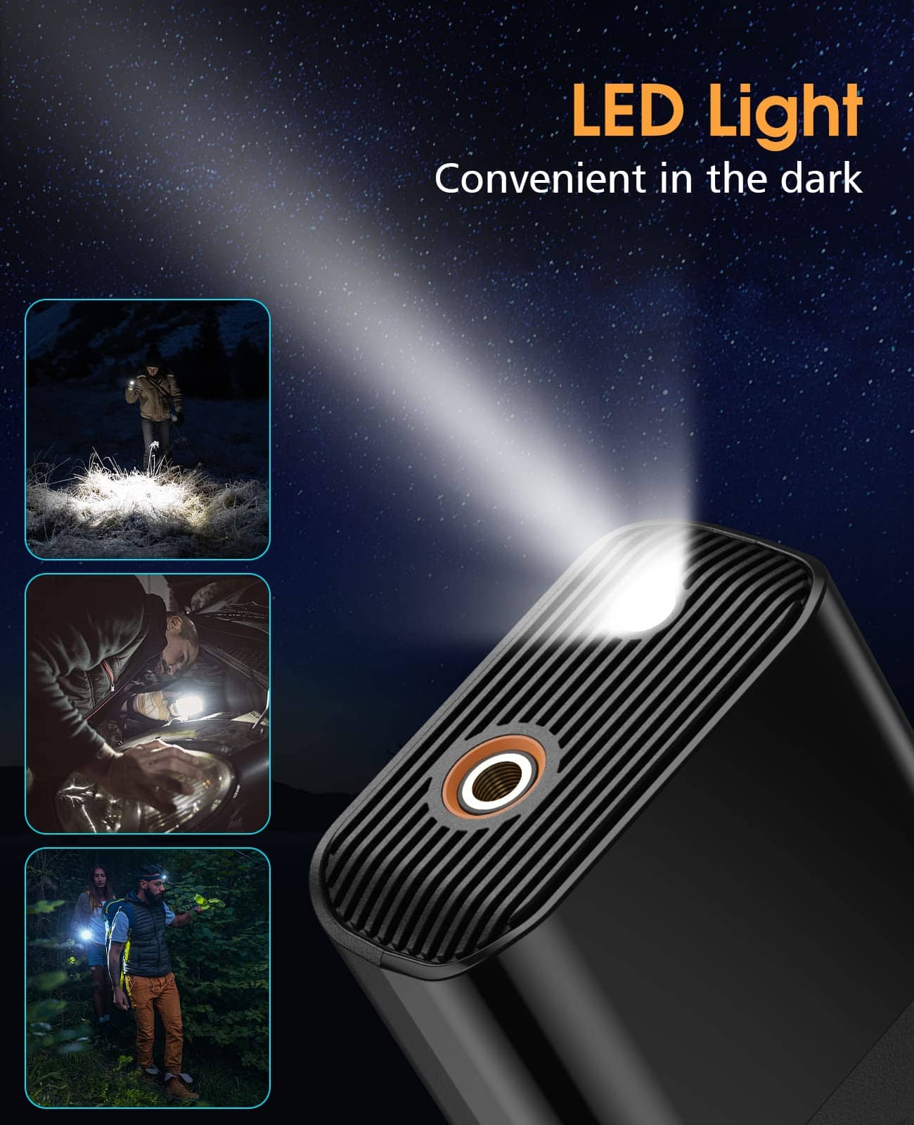 Inflador de neumáticos inalámbrico Rdangaez, Compresor de - Imagen 7