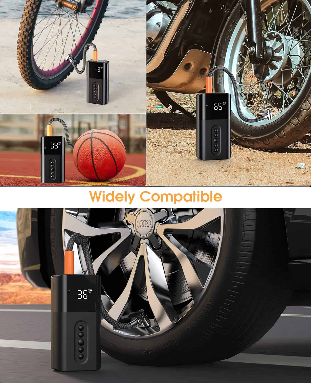 Inflador de neumáticos inalámbrico Rdangaez, Compresor de - Imagen 4