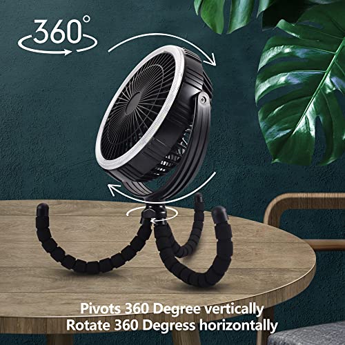 Ventilador portátil con trípodes AMACOOL de 10000mAh de 8 - Imagen 5