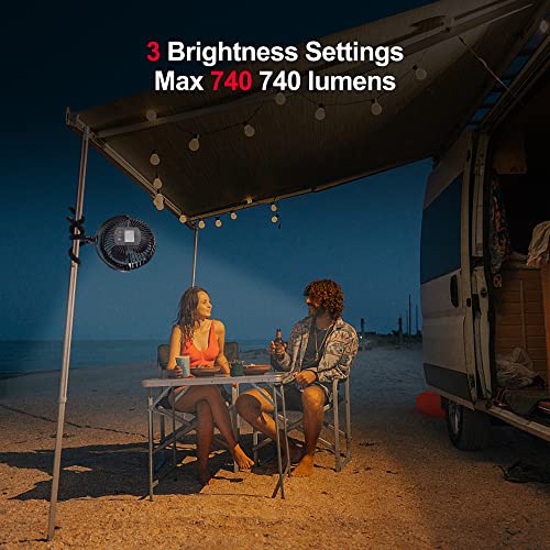 Ventilador portátil con trípodes AMACOOL de 10000mAh de 8 - Imagen 4