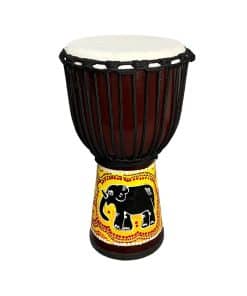 Djembe Drum BORIYAM Profesionalmente Tallado a Mano, Cabeza