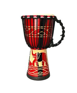 Djembe Profesional BORIYAM Tallado a Mano, Cabeza de Tambor