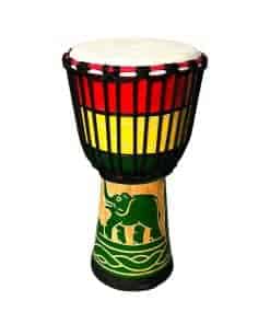 Tambor Djembe BORIYAM Tallado a Mano Profesional, Cabezal