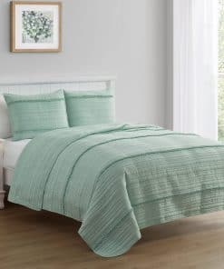 Juego de Colcha de Lujo con Volantes Blissful Living con