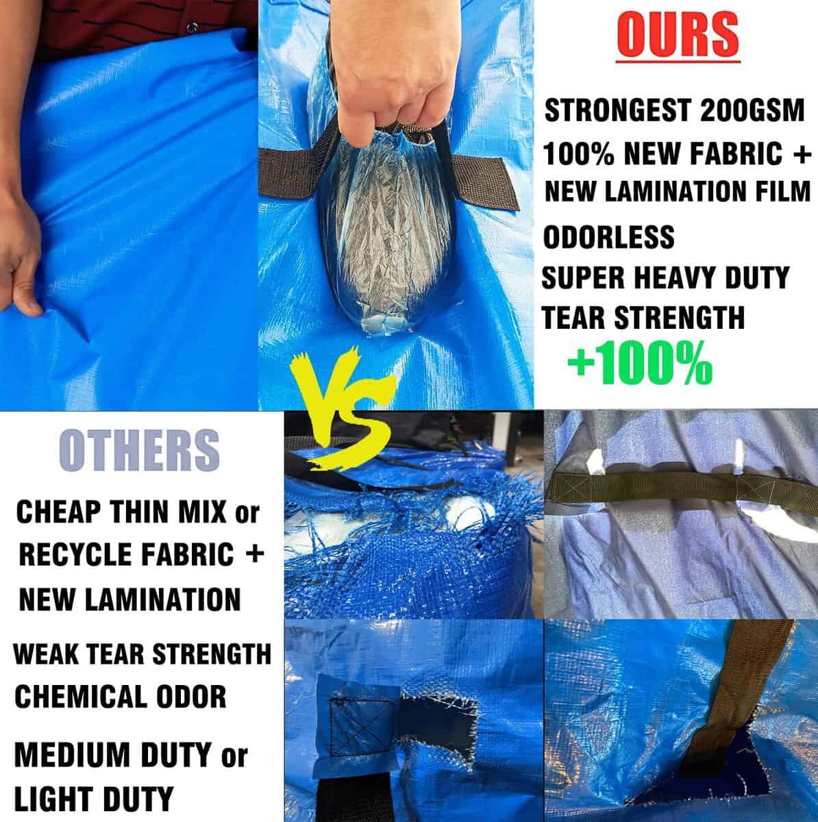 Bolsas de colchón pesadas SGPAC para mover y almacenar, - Imagen 3