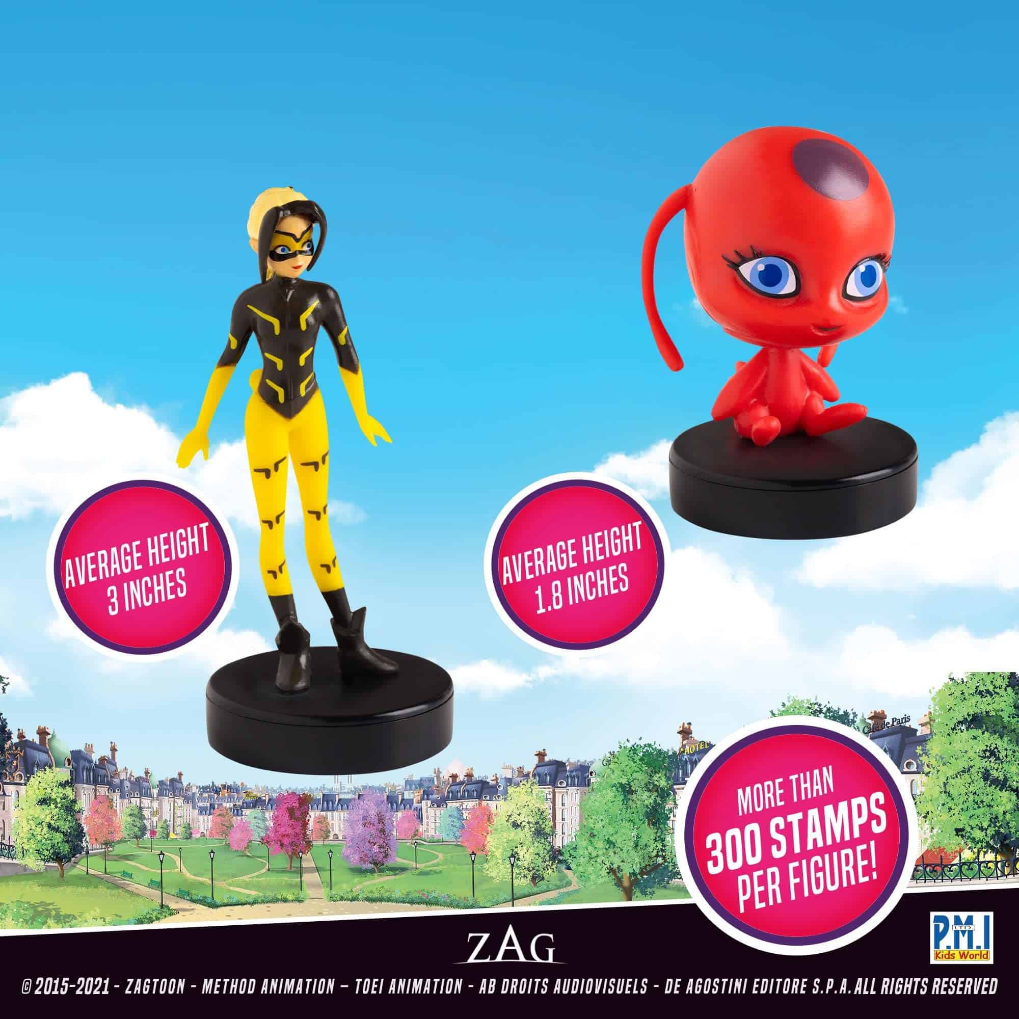 Sellos P.M.I. Miraculous Ladybug para Niños |12 Sellos - Imagen 5