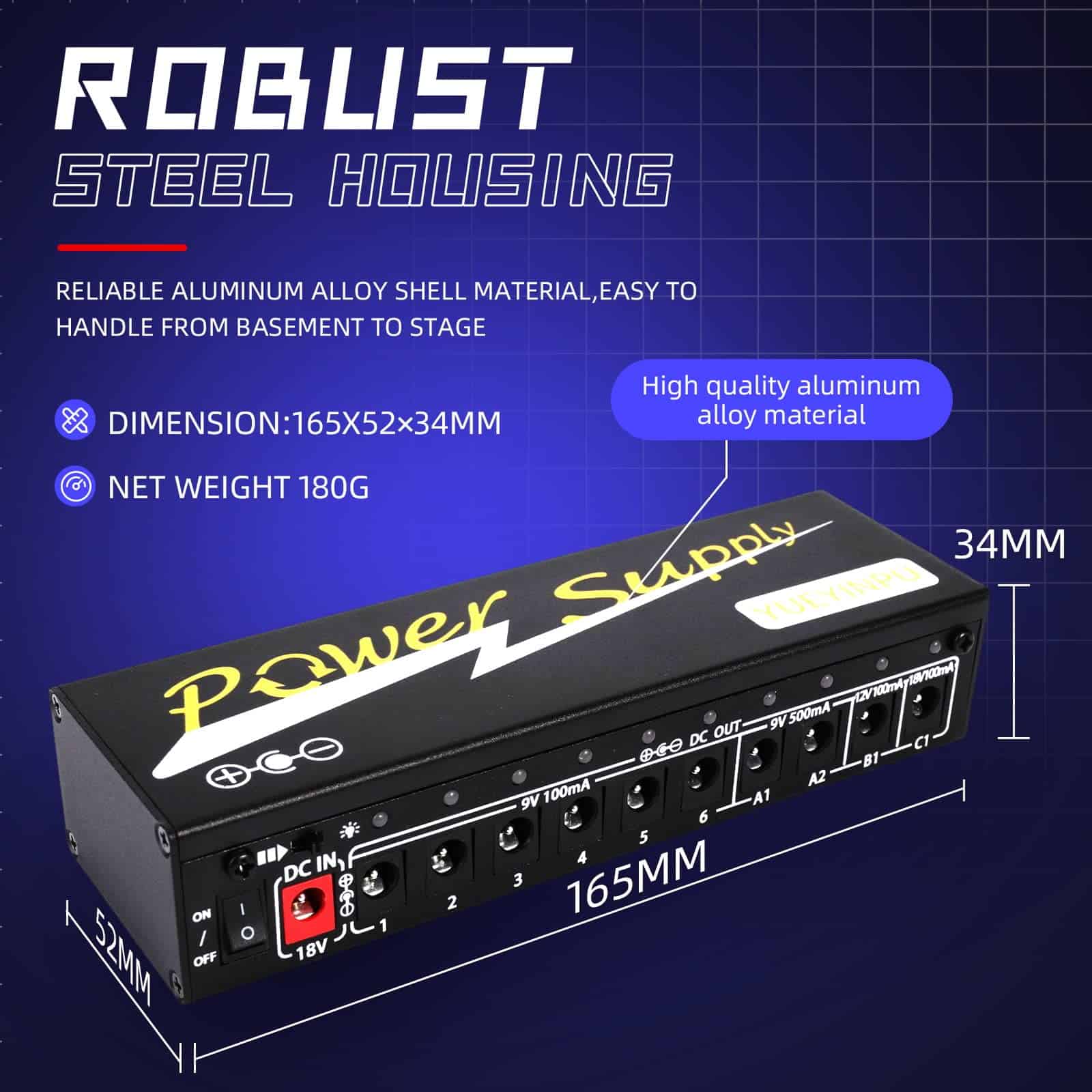 Fuente de Alimentación Yueyinpu para Pedales de Efectos de - Imagen 6